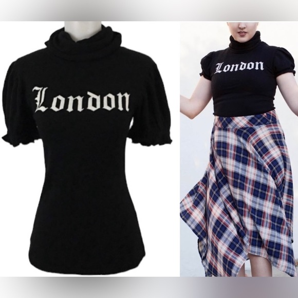 Wildfox White Label London Black Sweater Top Soft S Angora Rabbit Hair - Picture 15 of 15